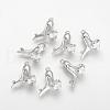 Alloy Cubic Zirconia Stilettos Pendants ZIRC-S056-18-2