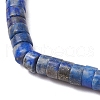 Natural Lapis Lazuli Beads Stretch Bracelets for Men Women BJEW-JB11670-03-3