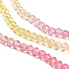 Transparent Painted Glass Beads Strands X1-DGLA-A034-T3mm-A07-4