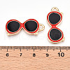 Alloy Enamel Pendants ENAM-T022-19D-3