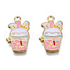 Alloy Enamel Pendants ENAM-N059-58-1