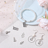 SUNNYCLUE 80Pcs 5 Style Tibetan Style Zinc Alloy Pendants TIBEP-SC0002-46-4