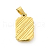 PVD Vacuum Plating 304 Stainless Steel Pendants STAS-A073-04G-01-2
