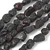 Raw Rough Natural Garnet Beads Strands G-M453-C04-2