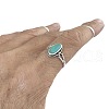 Alloy & Turquoise Finger Rings for Women FS-WG36F16-01-4