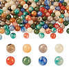 160Pcs 8 Colors Opaque Acrylic Beads SACR-PJ0001-03-10