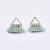 Polycotton(Polyester Cotton) Tassel Charms Decorations FIND-S302-10S-2