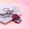 Acrylic Flower Skull Keychain PW-WG713FE-01-1