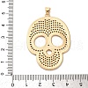 Brass Micro Pave Cubic Zirconia Pendants KK-U076-01G-05-3