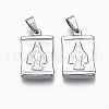 304 Stainless Steel Pendants X-STAS-R112-002-1