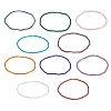 10Pcs 10 Color Bling Glass Beaded Stretch Bracelets Set for Women BJEW-JB08974-4