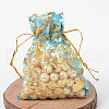 Rose Printed Organza Bags OP-R021-7x9-02-1