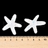 UV Plating Ocaen Theme Transparent Resin Cabochons CRES-D306-01A-4