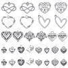 SUNNYCLUE 90Pcs 15 Style Tibetan Style Alloy Pendants TIBEP-SC0002-61-1