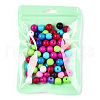 Macaron Color Plastic Yin-yang Zip Lock Bags OPP-N001-01B-02-3