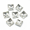 Pointed Back Glass Rhinestone Cabochons RGLA-T027-10x10mm-01-1