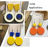 Craftdady 270Pcs 9 Colors Painted Natural Wood Beads WOOD-CD0001-26-7