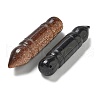 Natural Quartz Crystal/Synthesis Blue Goldstone/Synthesis Goldstone Pendants G-K385-01-2