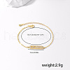 Elegant Brass Oval Link Bracelets WT9592-1-5