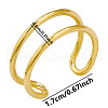 Stainless Steel Adjustable Cuff Rings for Women AY9987-2-3