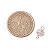 304 Stainless Steel Open Jump Rings and Glass Beads Connector Charms PALLOY-JF03598-02-2