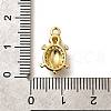 Brass Micro Pave Cubic Zirconia Pendants KK-U055-07G-01-3