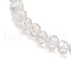 3Pcs 3 Colors Electroplate Glass Beads Stretch Bracelets BJEW-TA00646-5