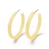 Acrylic Ring Stud Earrings EJEW-M217-05-1