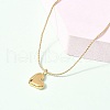 304 Stainless Steel Pendant Necklaces for Women NJEW-U040-02B-G-2