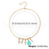 Cross & Teardrop & Heart Key Zinc Alloy Enamel with Crystal Rhinestone Pendant Necklaces for Women FS-WGAA5F7-01-2
