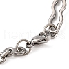 Tarnish Resistant 201 Stainless Steel Link Chain Bracelets BJEW-B078-95P-3