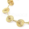 304 Stainless Steel Whorl Link Chain Bracelets for Women BJEW-G712-07G-2