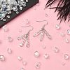 600Pcs 15 Style Electroplate Transparent Glass Beads EGLA-YW0003-08-5
