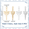 Unicraftale 16Pcs 2 Colors 304 Stainless Steel Pendants STAS-UN0055-76-3