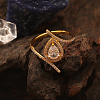 925 Sterling Silver Micro Pave Cubic Zirconia Finger Rings for Women KY4653-4-4