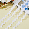 DICOSMETIC 26 Yards Polyester Wave Bending Fringe Trim DIY-DC0002-42A-4