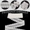 MAYJOYDIY US 5 Yards Cotton Flower Lace Ribbons OCOR-MA0001-28-5