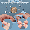 Unicraftale 3Pcs 925 Sterling Silver Stud Earring Findings STER-UN0001-40-5