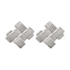 304 Stainless Steel Stud Earrings for Women EJEW-K306-26P-4