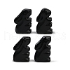 Natural Obsidian Rabbit Display Decorations G-R007-02D-1