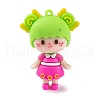 Girl Doll PVC Plastic Pendants KY-S172-12A-1