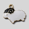 Alloy Enamel Pendants ENAM-WH0065-21KCG-03-1