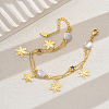 Elegant Brass & Imitation Pearl Flower Pendant Anklets for Women Daily Vacation Holiday Wear PP8561-4