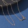 Brass Cable Chain Necklaces for Women Men NJEW-Z068-04RG-1