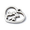 Non-Tarnish 304 Stainless Steel Charms STAS-C097-38B-P-2