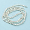 Baking Painted Pearlized Glass Pearl Round Bead Strands HY-Q003-4mm-02-3