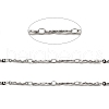 Tarnish Resistant Handmade 304 Stainless Steel Wave Link Chains CHS-G025-14P-2