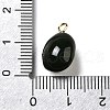 Brass Acrylic Pendants OACR-R006-01G-17-3