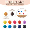 120Pcs 12 Colors Silicone Beads SIL-TA0001-18-5