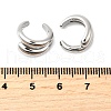 Rack Plating Brass Clip-on Earrings EJEW-R162-24P-2